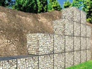 Gabion Retaining Walls closeup shot