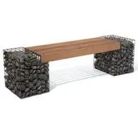 Gabion Bench Ore Containers on display
