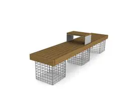 American made gabions Bench Drawing