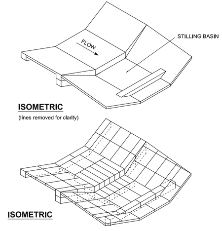 A drawing of two different types of seating.