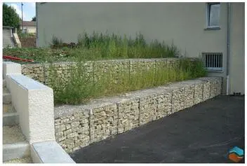 Landscaping Gabion wall and stairs