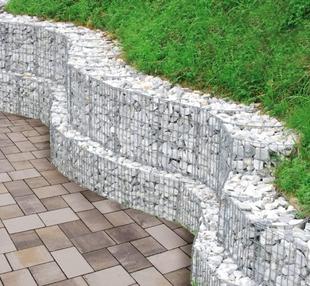 a curved Landscaping Gabion wall