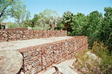 Private Residence Landscaping Gabions
